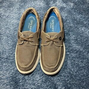 Sperry Men's Tan Canvas Boat Shoes